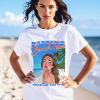 Poster du visage de la plage Poster Girl Femmes