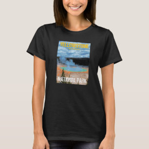 T-shirt Poster du Wyoming du parc national Yellowstone