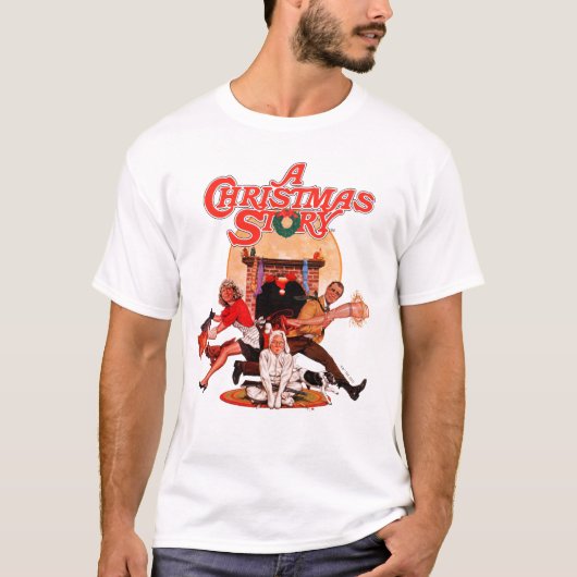 T-shirt Poster d'une histoire de Noël (Devant)