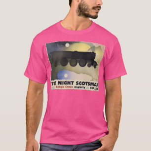 T-shirt Poster écossais de nuit Vintage voyage Classic