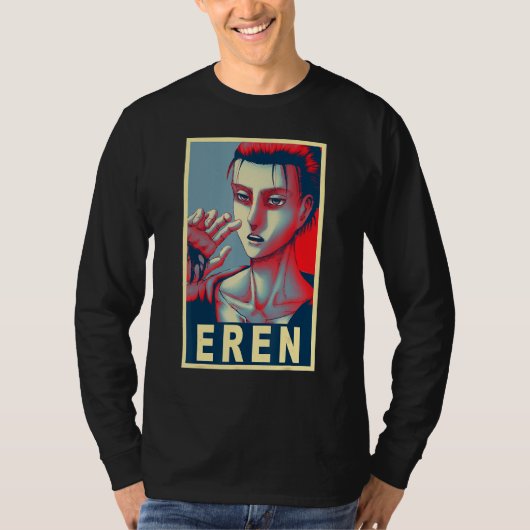 T-shirt Poster Eren Yeager (Devant)