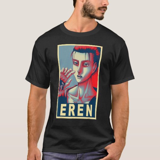 T-shirt Poster Eren Yeager (Devant)