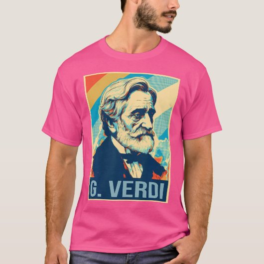 T-shirt Poster Giuseppe Verdi Opéra italien (Devant)