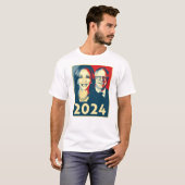 T-shirt Poster Harris Walz 2024 (Devant entier)