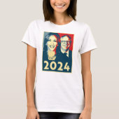 T-shirt Poster Harris Walz 2024 (Devant)