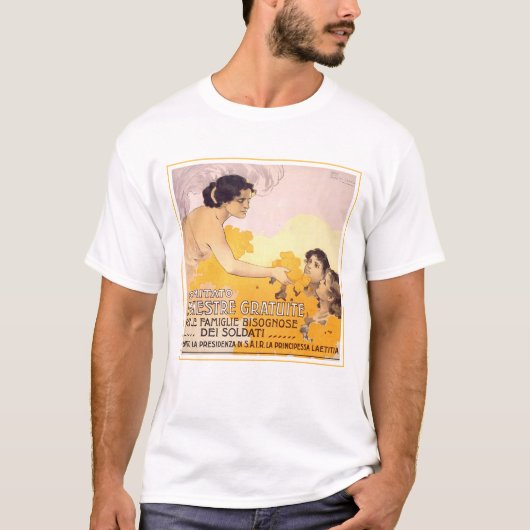 T-shirt Poster italien vintage 1917 (Devant)