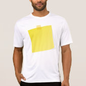 T-shirt Poster Jaune It Note Mens Active Tee (Devant)