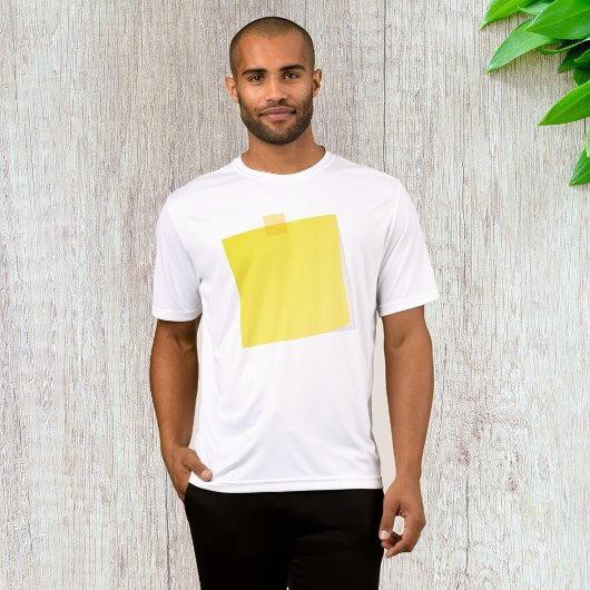 T-shirt Poster Jaune It Note Mens Active Tee