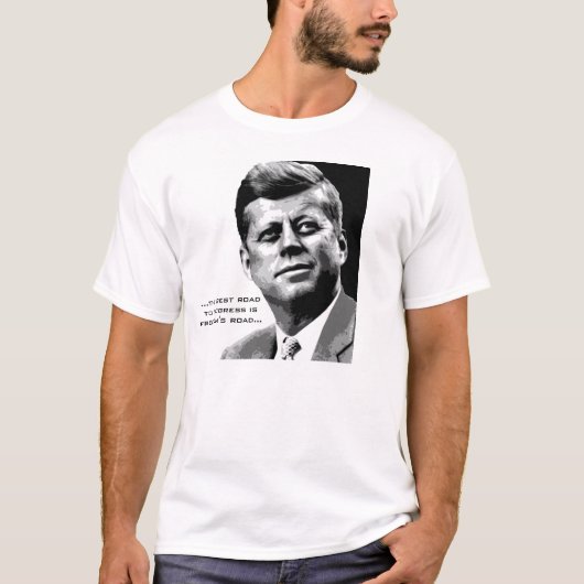 T-shirt Poster JFK Hope (noir/blanc) Célèbre Citation JFK (Devant)