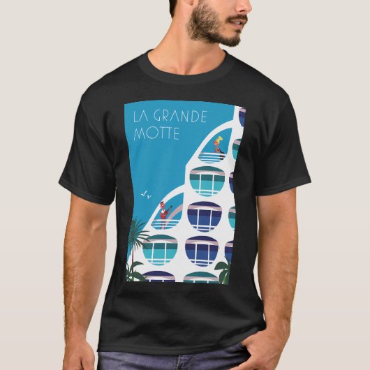 T-shirt Poster La Grande Motte (Devant)