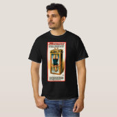 T-shirt Poster magique vintage, Magicien Harry Houdini (Devant entier)