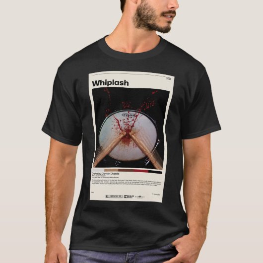 T-shirt Poster minimaliste de Whiplash Damien Chazelle (Devant)