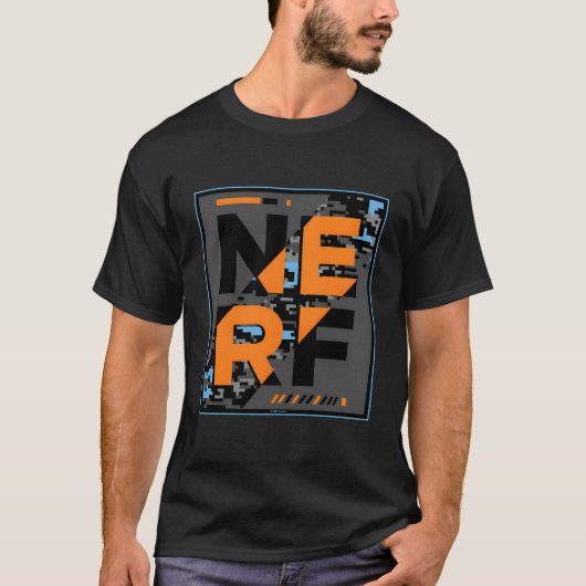 T-shirt Poster Nerf Camouflage Glitch (Devant)