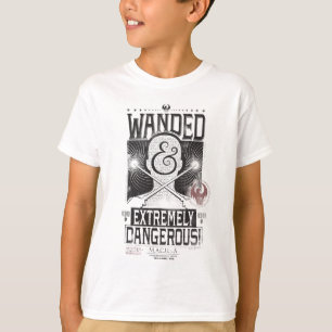 T-shirt Poster Recherché déambulé et extrêmement dange
