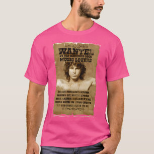 T-shirt Poster Recherché Jim Morrison