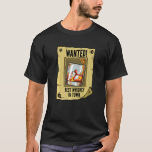 T-shirt Poster Recherché Meilleur Whiskey Boire