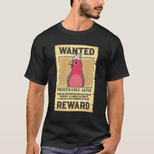 T-shirt Poster Recherché Parrot I Galah Cockato à la poitr