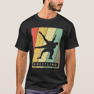 T-shirt Poster rétro de lutte vintage Sport