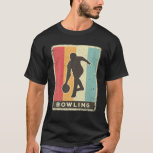 T-shirt Poster rétro vintage Bowling Sport
