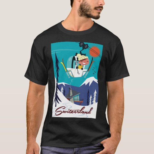T-shirt Poster Suisse (Devant)