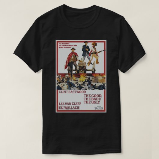 T-shirt Poster The Good The Bad and the Ugly Poster (Design devant)