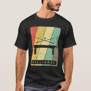 T-shirt Poster vintage Billard Sport Retro