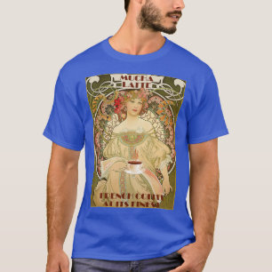 T-shirt Poster vintage de café français