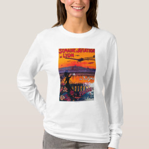 T-shirt Poster vintage de l'aviation De Lyon de d de