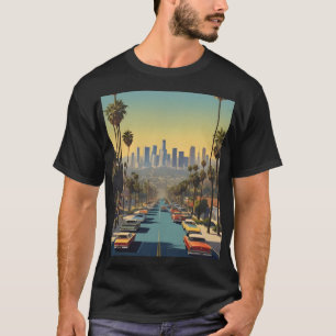 T-shirt Poster vintage de Los Angeles