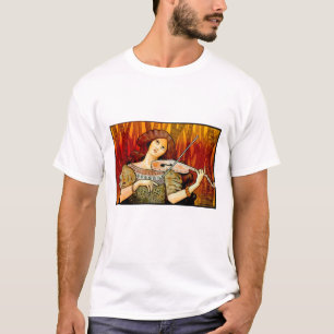 T-shirt Poster vintage de violon de musique Lecons