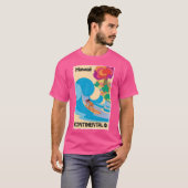 T-shirt Poster Vintage voyage Hawaii (Devant entier)