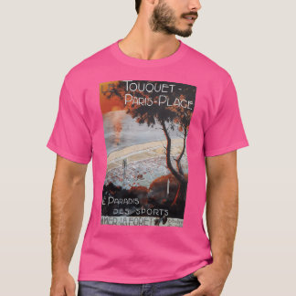 T-shirt Poster Vintage voyage Le Touquet Paris Plage