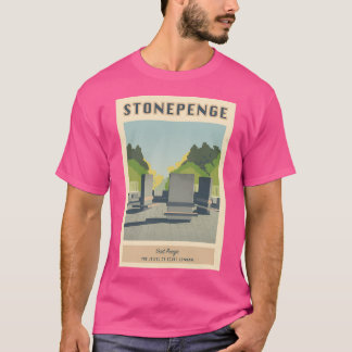 T-shirt Poster Vintage voyage Stonepenge