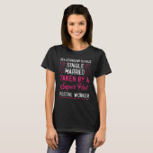 T-shirt Postman Mailman Girlfriend Statut de la relation P (Devant entier)