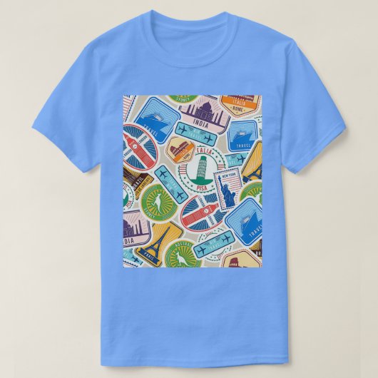 T-shirt Postmarks de partout (Design devant)