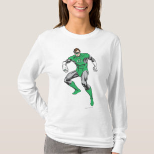 T-shirt Postures accroupies vertes de lanterne