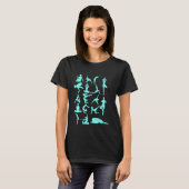 T-shirt Postures de yoga (Devant entier)