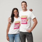 T-shirt Pot de confiture de fraises Kawaii (Unisexe)