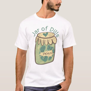 T-shirt Pot de cornichons verts à l'aneth amateur de nourr