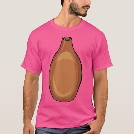 T-shirt Pot de fleurs Vase Poterie Four Argile Vaisselle C (Devant)