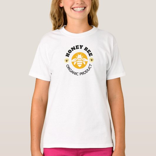 T-shirt Pot de miel Abeille à miel Nid d'abeilles Apiary (Devant)