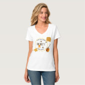 T-shirt Pot de miel abeille miel ruches Apiary (Devant entier)