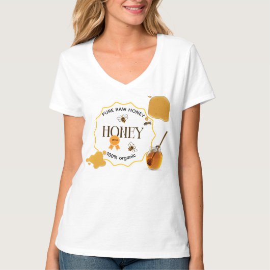 T-shirt Pot de miel abeille miel ruches Apiary (Devant)