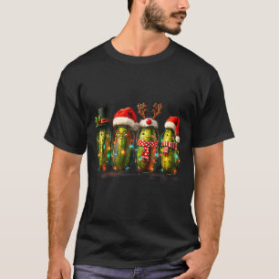 T-shirt Pot de Noël à gâteau Meme Lumières de Noël Chapeau