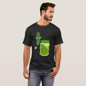 T-shirt Pot de Pickle Effronté Végétariens, Végétaliens, A (Devant entier)