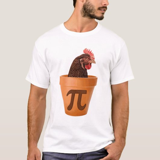 T-shirt Pot de poulet pi (et moi ne font pas le soin) (Devant)