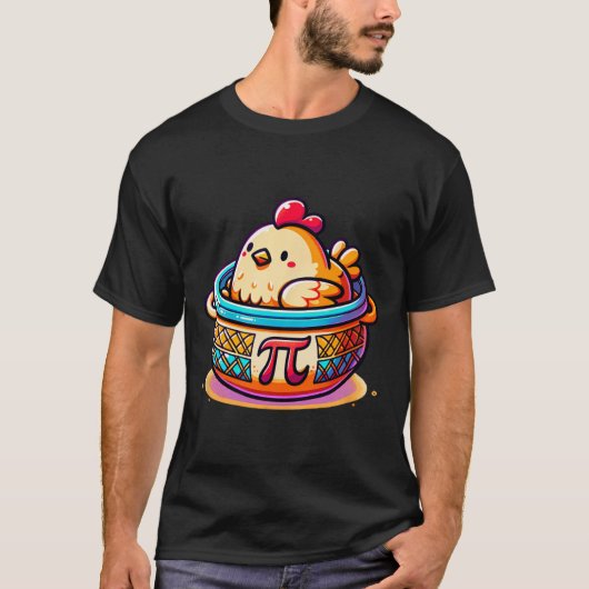 T-shirt Pot de poulet Pi Funny Pi Jour math (Devant)