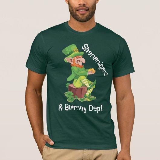 T-shirt Pot d'or de lutin irlandais (Devant)