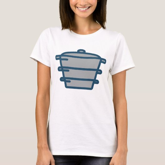 T-shirt pot gris (Devant)