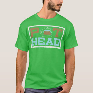 T-shirt Pot Head Design pour les amateurs de café Les accr